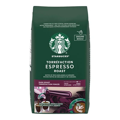 Starbucks Coffee - Espresso Dark Roast - Ground Coffee - 340g