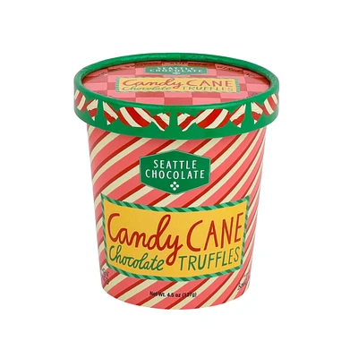 Seattle Chocolate Bodil Jane Candy Cane Peppermint Pint Chocolate Truffles - 127g