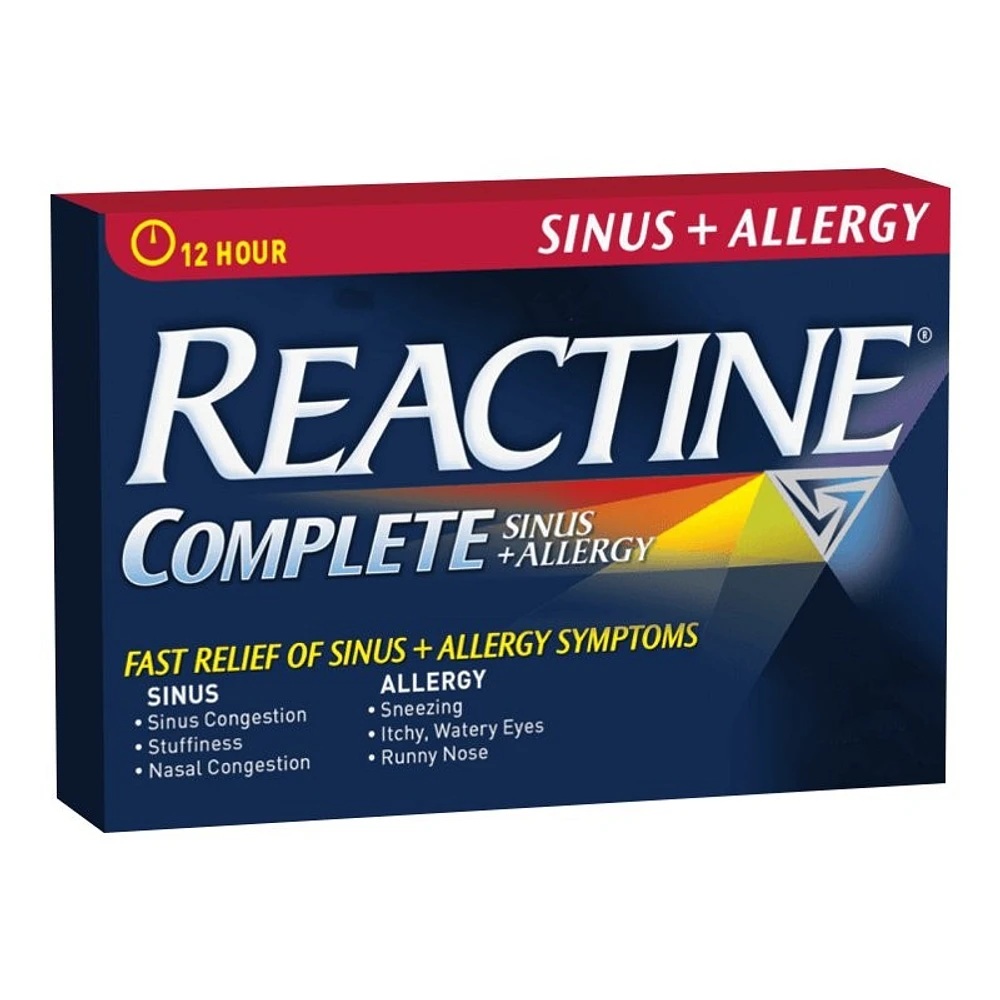 Reactine Complete Sinus + Allergy Tablets - 30s