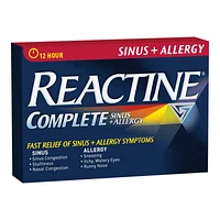 Reactine Complete Sinus + Allergy Tablets - 30s