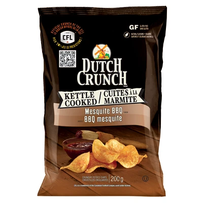Dutch Crunch Kettle Cooked Potato Chips - Mesquite BBQ - 200g