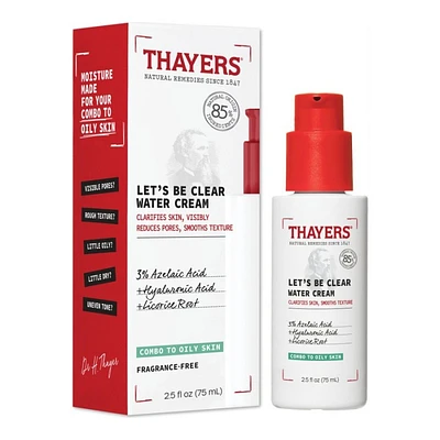 Thayers Let's Be Clear Water Cream - 75ml