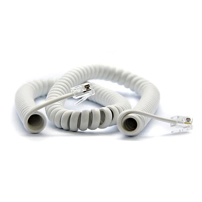 UltraLink 12' Phone Coil Cord - White - UHS68WH