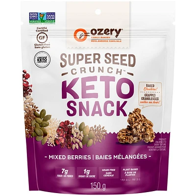 Ozery Super Seed Crunch Keto Snack - Mixed Berries - 150g