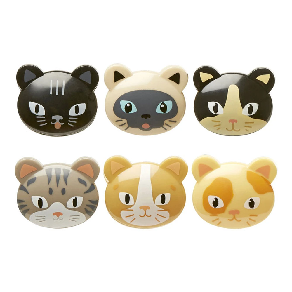 Kikkerland Bag Clips - Cats - 6s