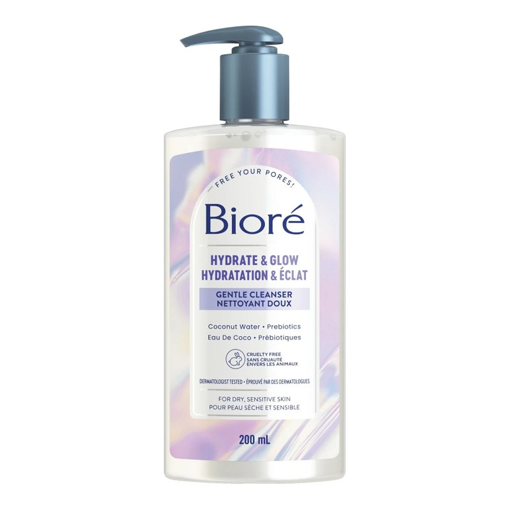 Bioré Hydrate & Glow Gentle Cleanser - 200ml