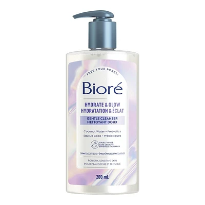 Bioré Hydrate & Glow Gentle Cleanser - 200ml