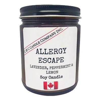 Cozy Candle Soy Candle - Allergy Escape - 9oz