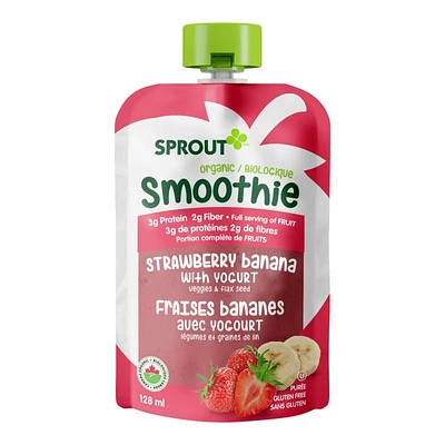 Sprout Organic Smoothie - Strawberry Banana - 128ml