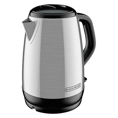 BLACK+DECKER Cordless Kettle - 1.7L - Stainless Steel/Black - KE1700SD-2