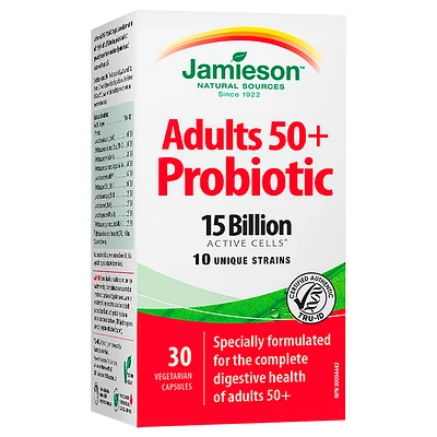 Jamieson Adult 50+ Probiotic Complex - 15 Billion Active Cells - 30s