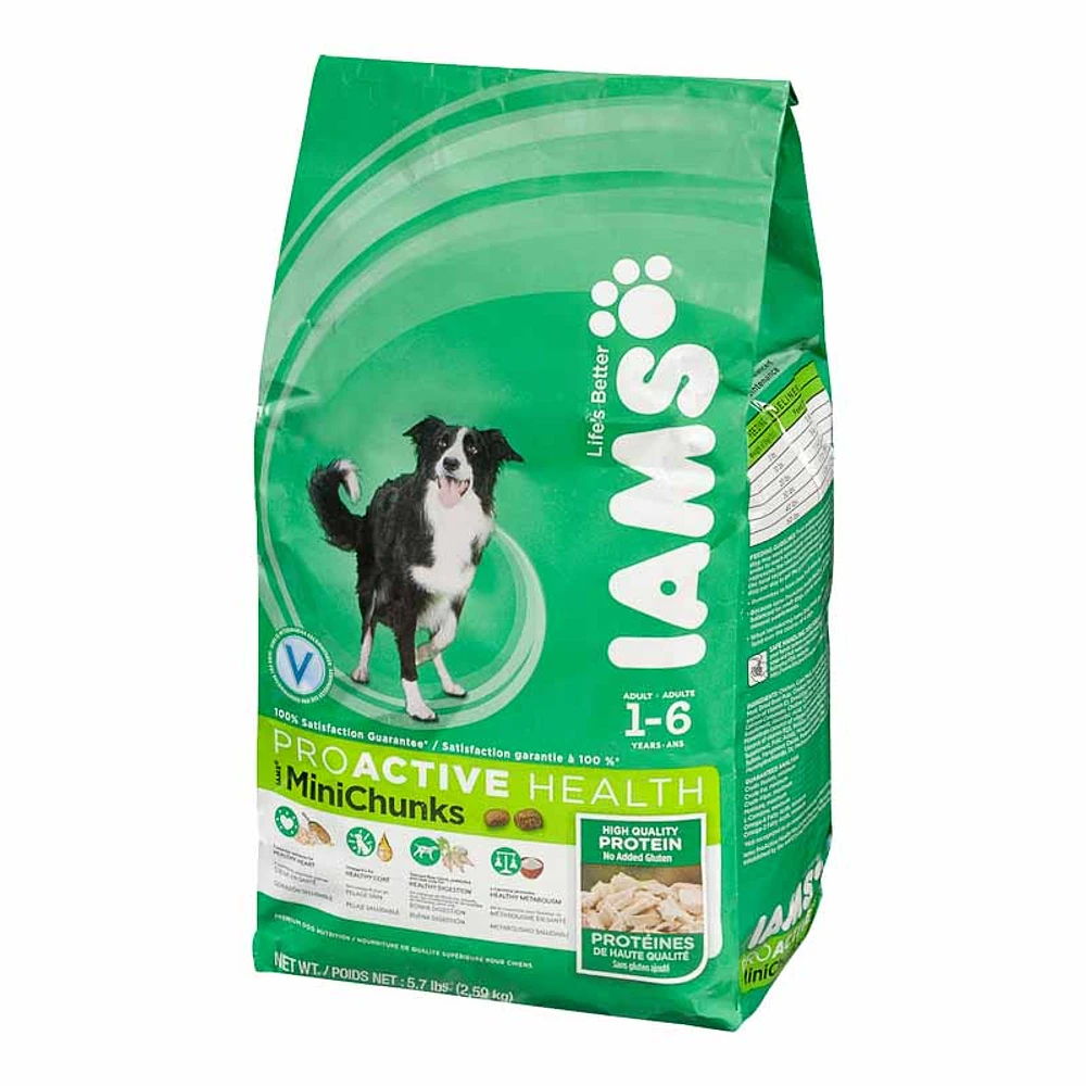 IAMS ProActive Health Adult MiniChunks Dry Dog Food - 3.18kg