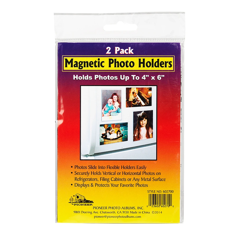 Pioneer Magnetic 4x6in Photo Holder - 2pack - 4x6in