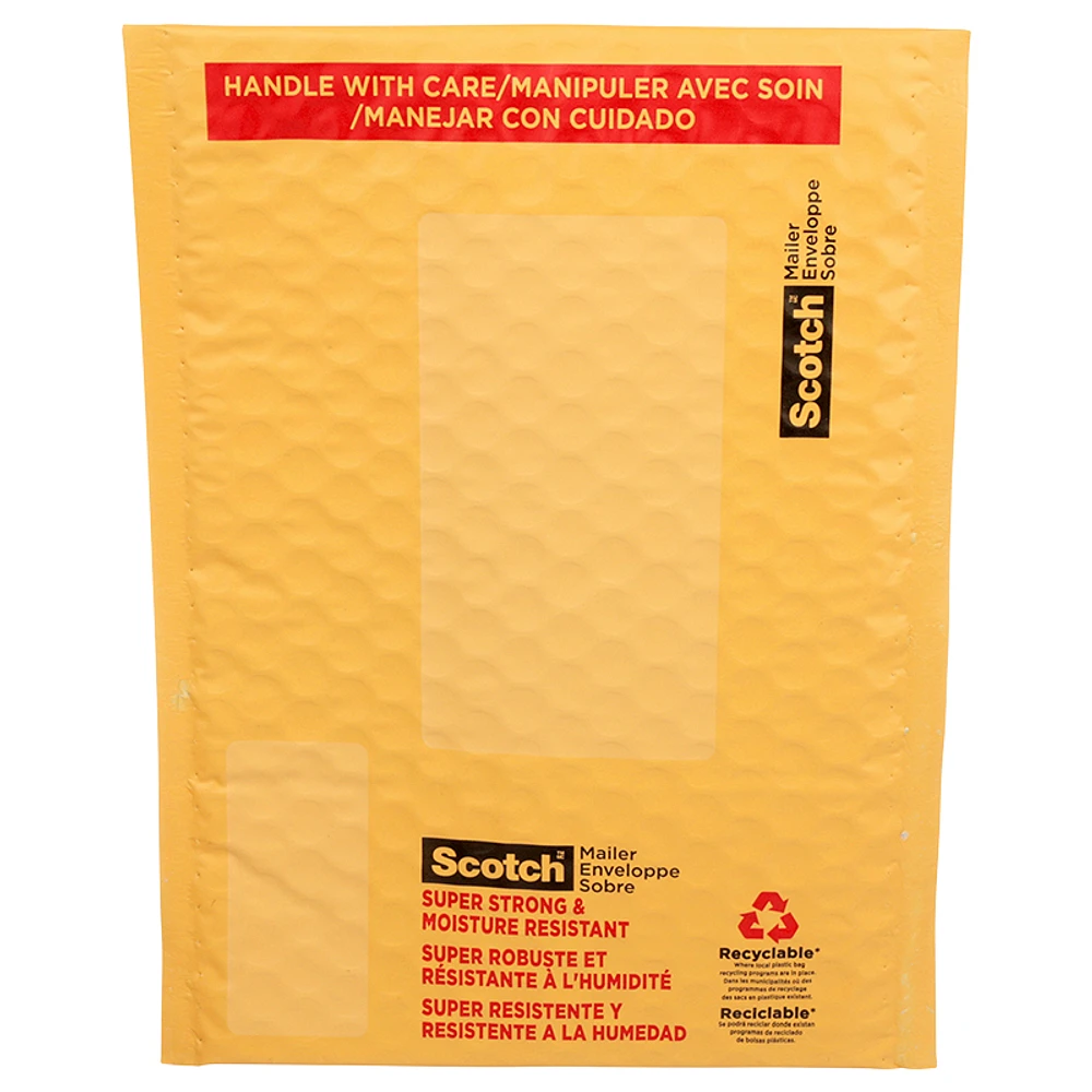 Scotch Plastic Bubble Mailer Envelope - 23.5cmx15.24cm