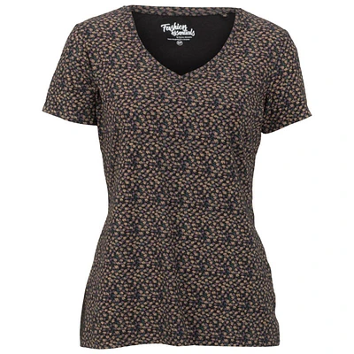 Fashion Essentials Women's Short Sleeve Solid Printed Tshirt - S-XL - Floral - Assorted