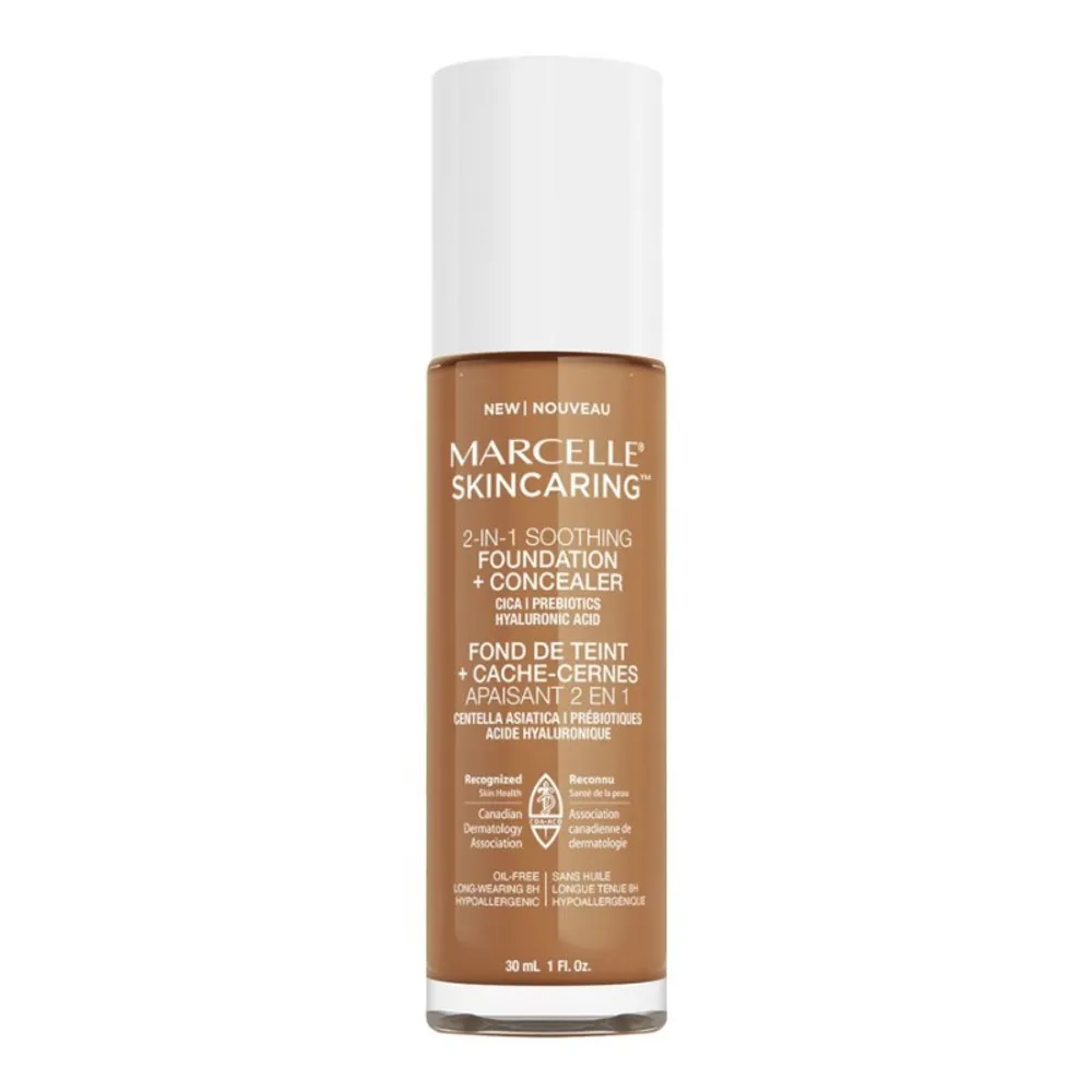 Marcelle Skincaring 2-in-1 Soothing Foundation + Concealer - Sun Tan