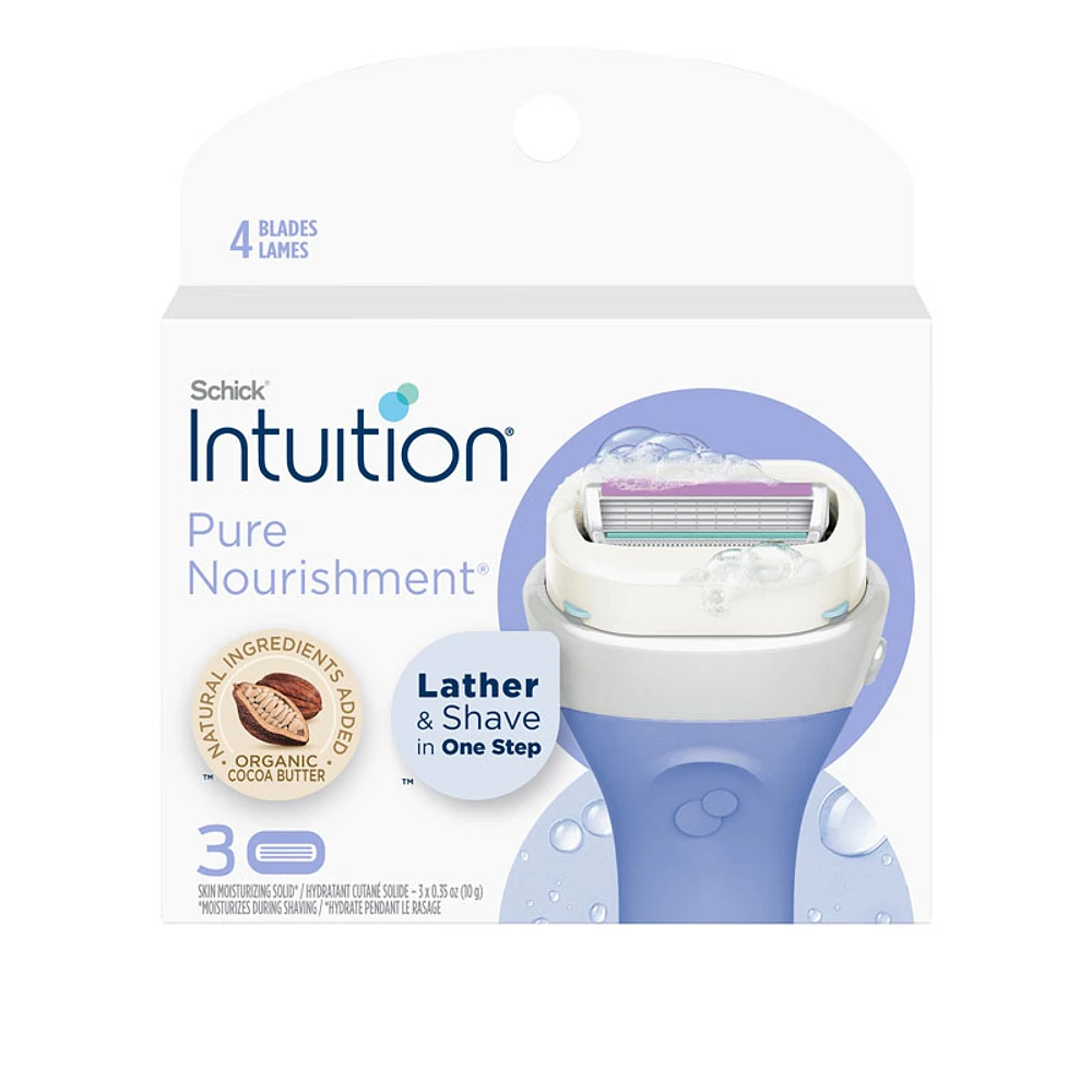 Schick Intuition Pure Nourishment Refill Cartridges - 3s