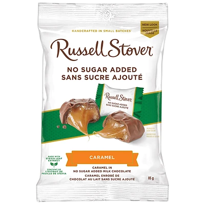 Russell Stover No Sugar Added Bagged Chocolate - Caramel - 85g