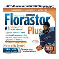 Florastor Plus All-In-One Probiotic Capsules - Immunity Boost - 30's