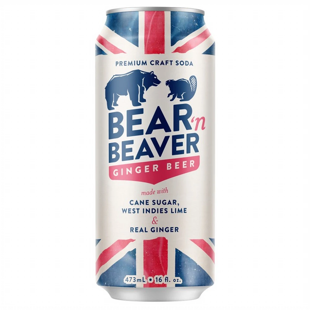 Bear n Beaver Soda - Ginger Beer - 473ml