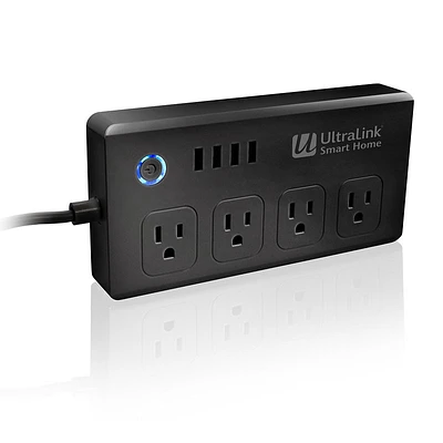 UltraLink Smart Home Wi-Fi Surge Protector - Black - USHPB1B