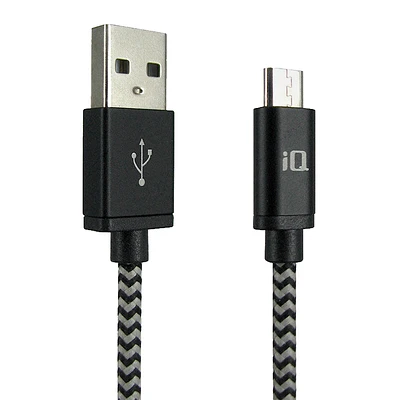 IQ Micro USB Cable - Black - IQUSB2M