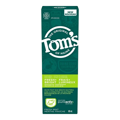 Tom's of Maine PUREACTIV Fresh + Bright Toothpaste - 85ml