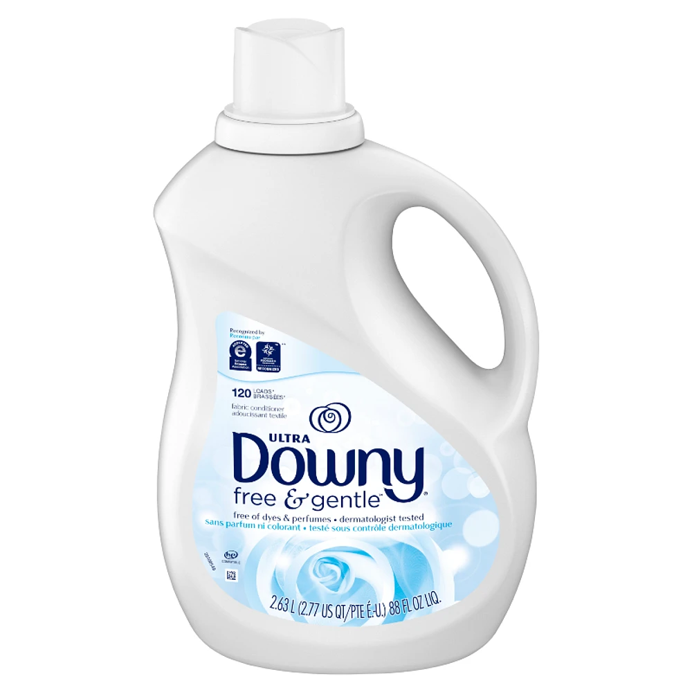 Downy Ultra Liquid Fabric Conditioner - Free and Gentle - 2.63L/120 Uses