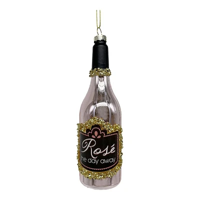 Christmas Forever Christmas Tree Ornament - Rose Wine Bottle