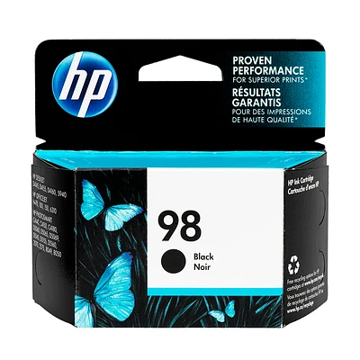 HP 98 Vivera Inkjet Print Cartridge - Black - C9364WN