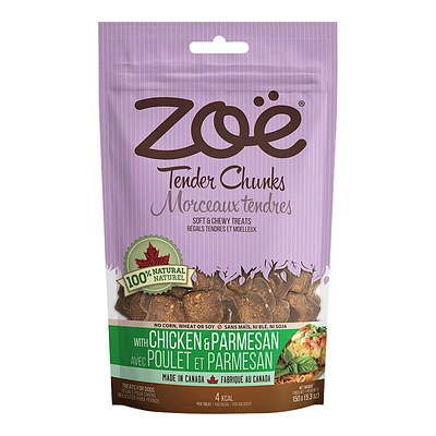 Zoe Tender Chunks Dog Treats - Bacon - 150g