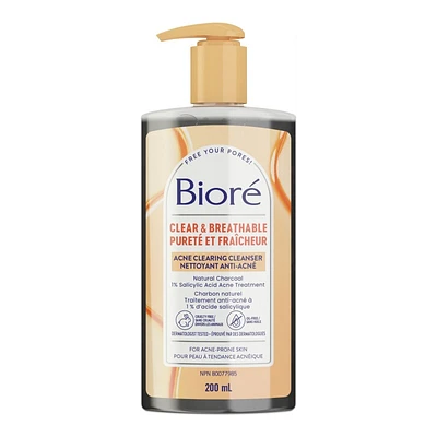 Bioré Charcoal Acne Clearing Cleanser - 200ml