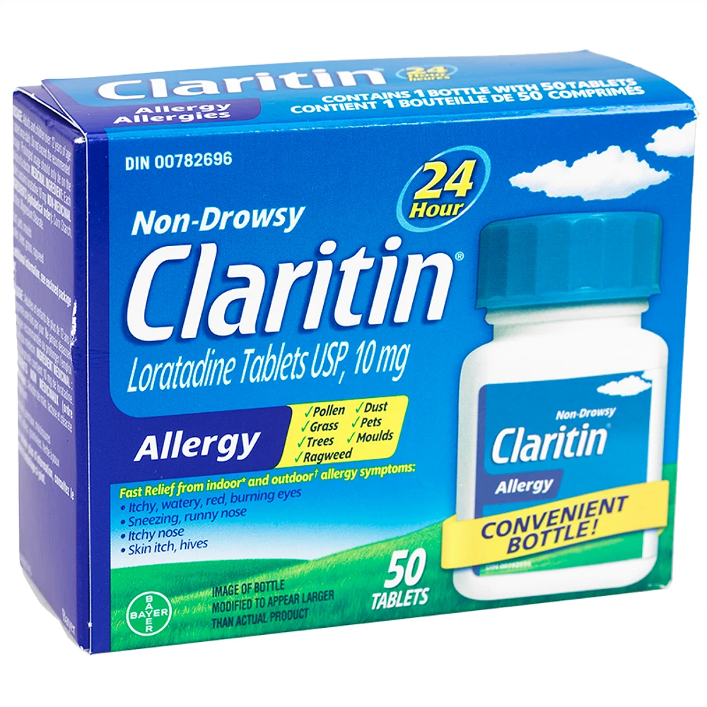 Claritin Non-Drowsy 24 Hour Allergy - 10mg - 50 Tablets