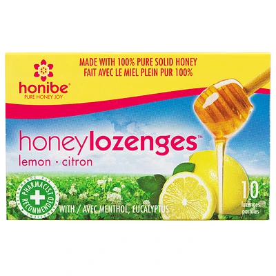 Honibe Honey Lozenges - Lemon - 10s