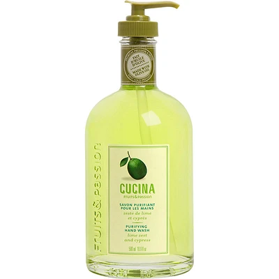 Fruits & Passion Cucina Hand Soap - Lime Zest and Cypress - 500ml