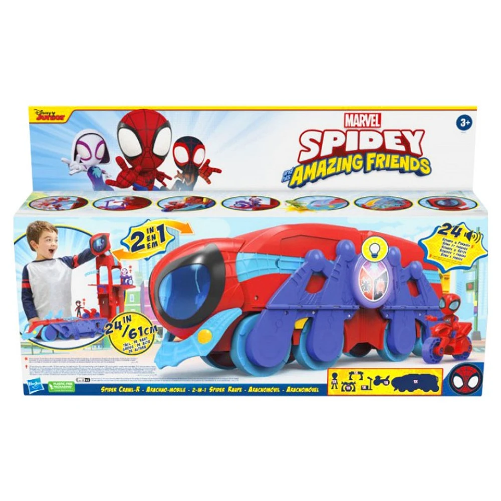 Marvel Spidey and His Amazing Friends Spider Crawl-R Playset