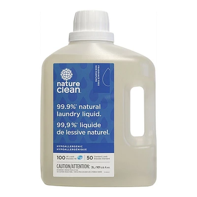 Nature Clean Detergent - Fragrance Free - 3L