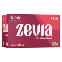 Zevia Soft Drink - Dr. Zevia - 6 x 355ml