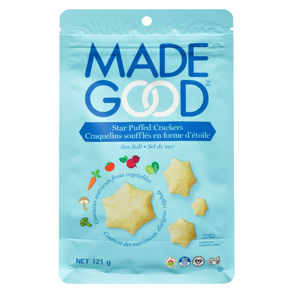 Made Good Star Puffed Crackers - Sea Salt - 121g