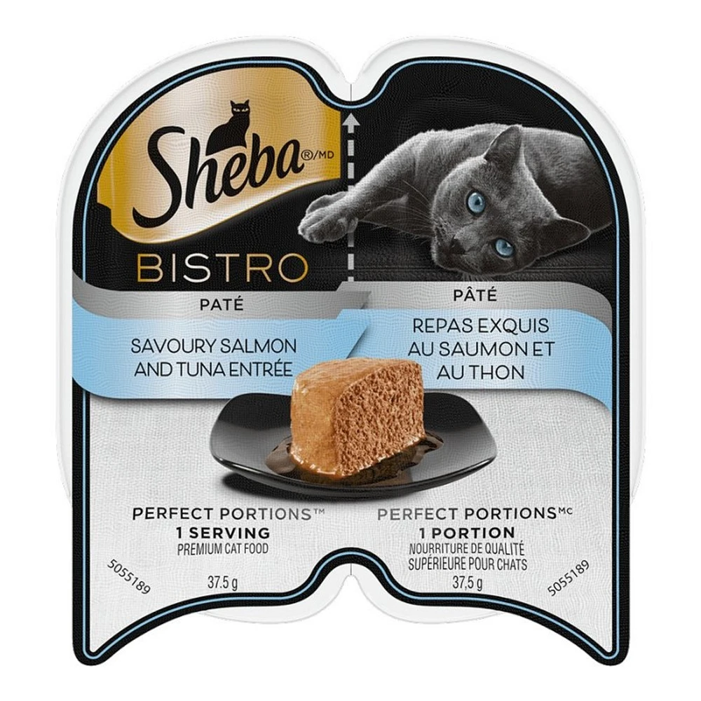 SHEBA BISTRO PERFECT PORTIONS Salmon and Tuna Pate Entree - 75g