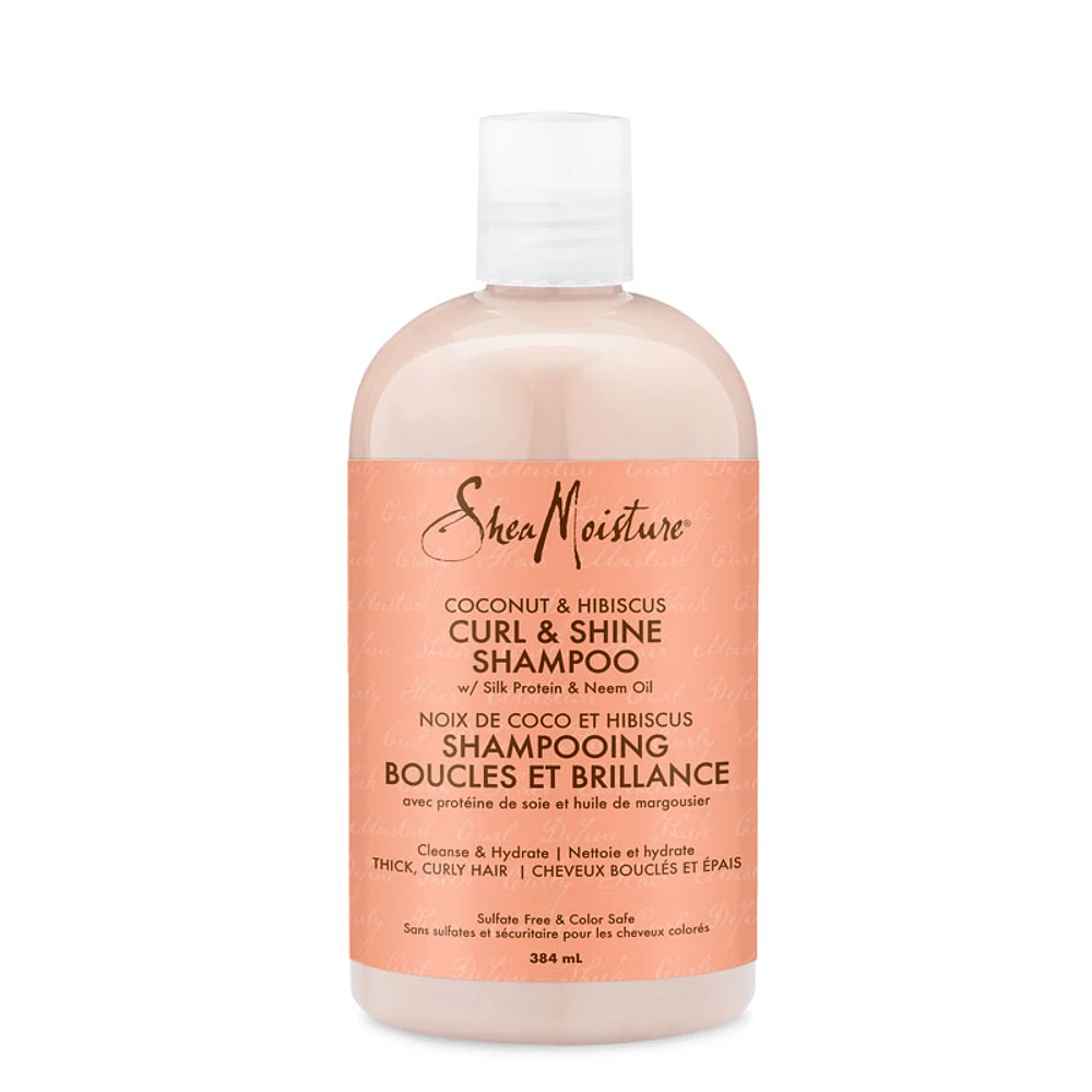 SheaMoisture Coconut & Hibiscus Curl & Shine Shampoo - 384ml