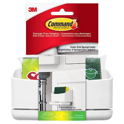 3M Command Under Sink Caddy - White - Single