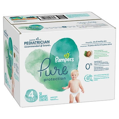 Pampers Pure - Size 4 - 58's