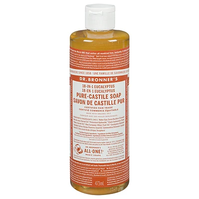 Dr. Bronner's 18-in-1 Pure-Castile Liquid Soap - Eucalyptus - 473ml