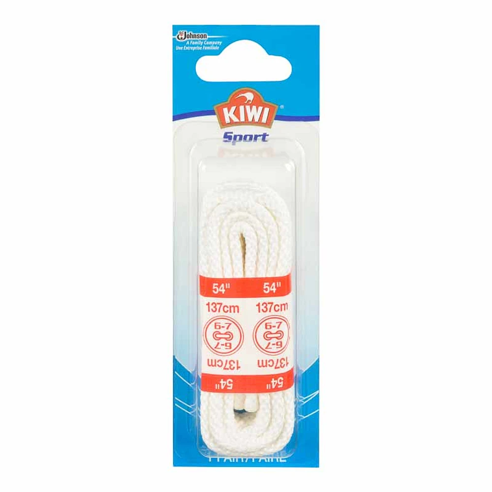 Kiwi Sport Athletic Round Cord Laces - 54-inch - White