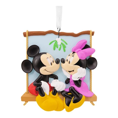 Hallmark Ornaments Disney Mickey and Friends Christmas Tree Ornament - Mickey and Minnie on Swing