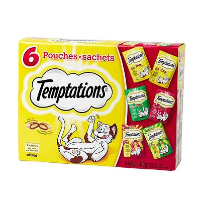 Whiskas Temptations Variety Pack - 510g