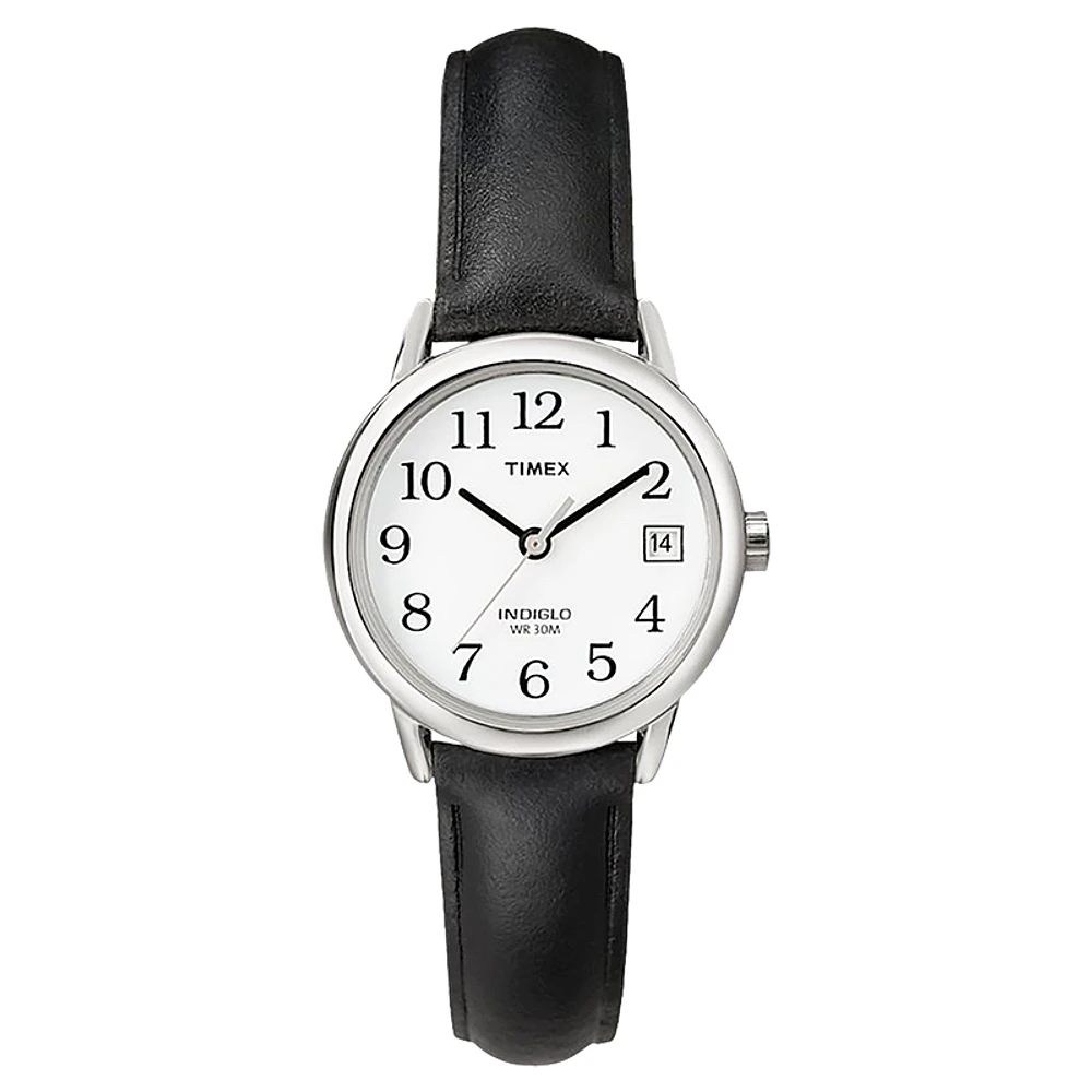 Timex Easy Reader Women's wristwatch - Silver/Black - T2H331GP