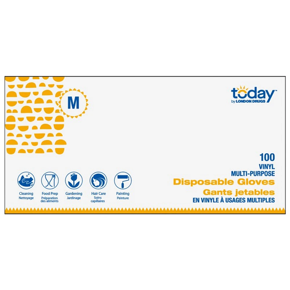 Today by London Drugs Disposable Vinyl Gloves - 100s