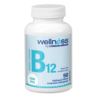 Wellness by London Drugs Vitamin B12 - 2500mcg - 90s